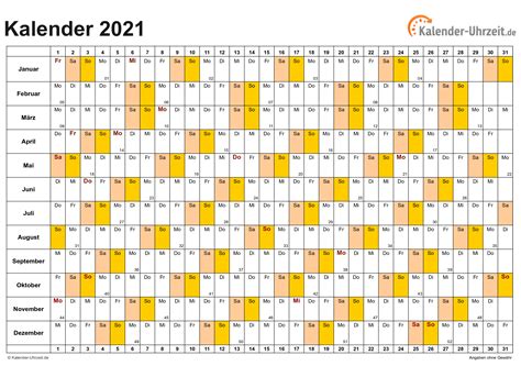 Kalender von timeanddate mit kalenderwochen und feiertagen für 2021, 2022, 2023 oder anderes jahr. KALENDER 2021 ZUM AUSDRUCKEN - KOSTENLOS