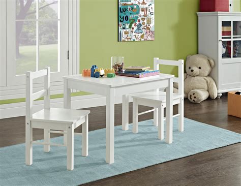 Here are the sets we're shopping for. Dorel Home Furnishings Hazel Kids White Table and Chair ...