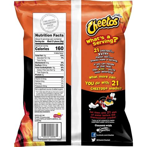 Cheetos Xxtra Flamin Hot Crunchy Cheese Flavored Snacks 85oz 85 Oz Shipt