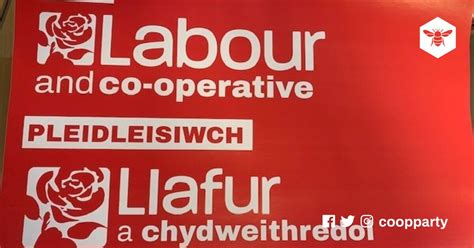 Welsh Labour And Co Operative Posters A4 Pack Of 20 Co Operative Party