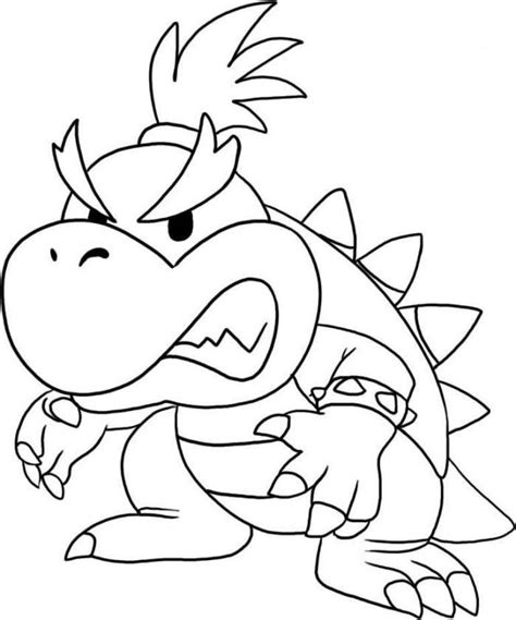 Are you addicted to mario? Dragon Mario Coloring Pages | Mario Bros Games | Mario ...