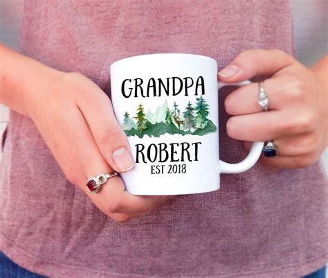 Grandpa Mug Personalized Grandpa Coffee Mug Great Grandpa Etsy