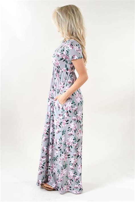 Silver Dreams Floral Maxi Dress The Pulse Boutique