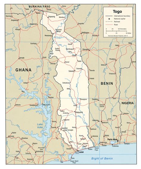 Togo Maps Printable Maps Of Togo For Download