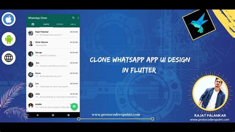 Flutter Build A Whatsapp Clone Mobile Application Ui Design Using