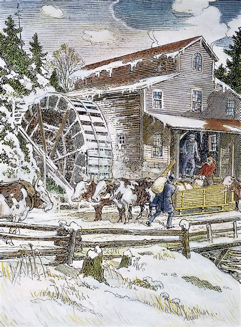 Grist Mill 19th Century Photograph By Granger Fine Art America
