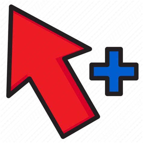 Selection Arrow Point Plus Add Icon Download On Iconfinder