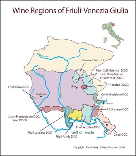 Fruili Venezia Giulia Italy Swe Map 2017 Wine Wit And Wisdom