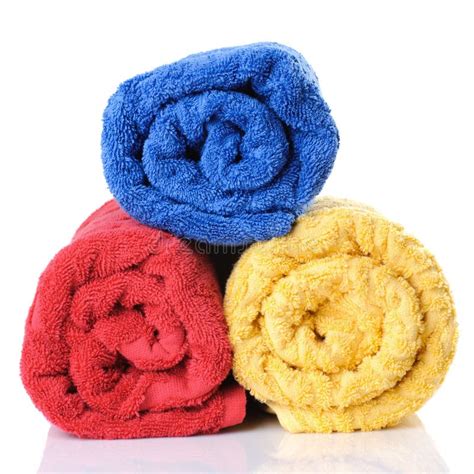 2 Three Multi Colored Towels Free Stock Photos Stockfreeimages