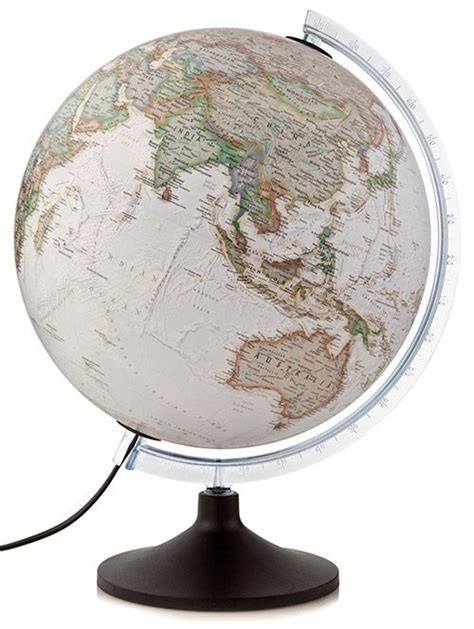 National Geographic Carbon Executive Illuminated Antique Globe World