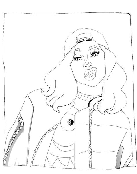 17 cardi b coloring pages background