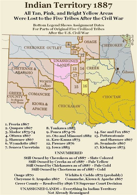 Five Civilized Tribes Oklahoma Map Nyc Map