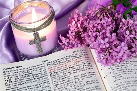 These easter bible verses honor jesus's life, death, and resurrection, and are important to. Bible Easter Candle Cross Stock Photos, Pictures & Royalty ...