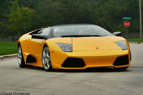 Lamborghini Murcielago Roadster Cars Coupe Supercars Yellow Jaune