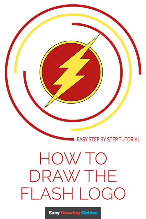How To Draw The Flash Logo Really Easy Drawing Tutorial