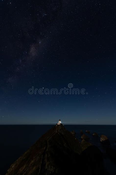 Nugget Point Lighthouse New Zealand Stock Image Image