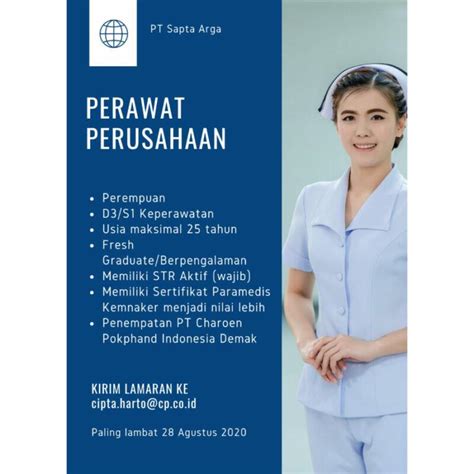 Maybe you would like to learn more about one of these? Lowongan Kerja Perawat Klinik Perusahaan di PT. Charoen ...