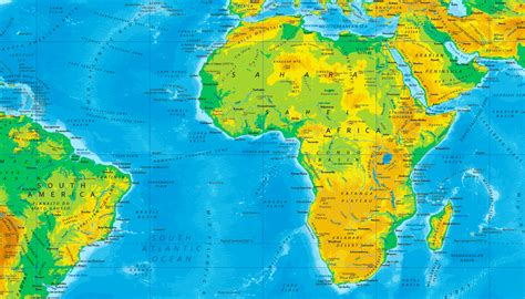 Παγκόσμιος Γεωφυσικός χάρτης Εκτυπώσεις Τυπογραφείο