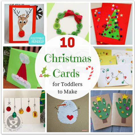 10 Easy Last Minute Christmas Cards For Toddlers To Make