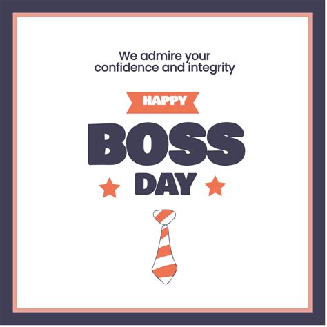 Boss Day Greeting Card Vector Template Edit Online And Download