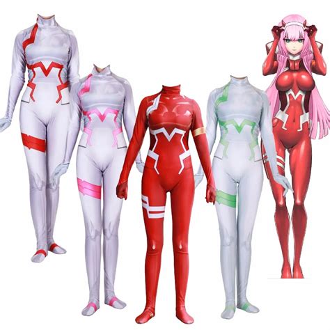 Darling In The Frankxx Zero Two Cosplay Costume Zentai Bodysuit Suit Jumpsuits Halloween