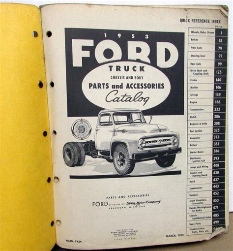 Ford Pickup Parts Catalog