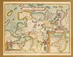 Carte historique de la Frise orientale, ''Frisia Orientalis''. col ...