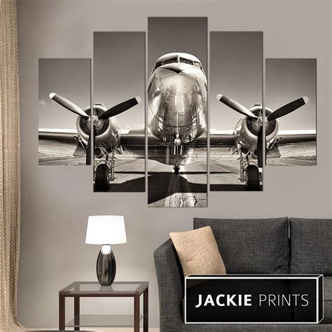 Large Airplane Canvas Wall Art Aircraft Photo Poster Plane Etsy