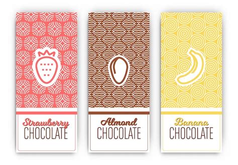 Plantillas De Paquetes De Chocolate Descargar Vectores Gratis