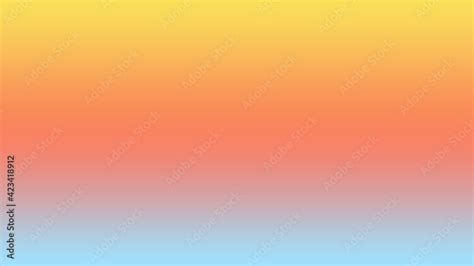 Abstract Combination Of Yellow Orange Pink And Blue Solid Color