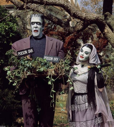 Herman And Lily Munster Out Gardening The Munsters Munsters Tv Show