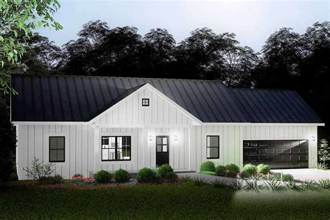 Modern Farmhouse Plan 1311 Square Feet 3 Bedrooms 2 Bathrooms