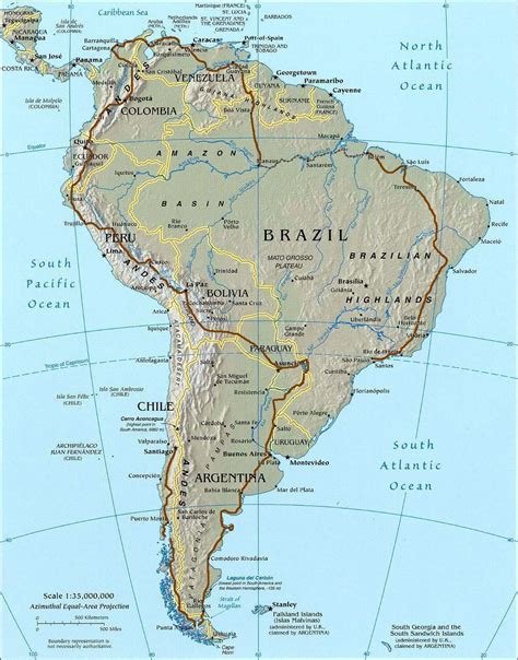 Road Map South America