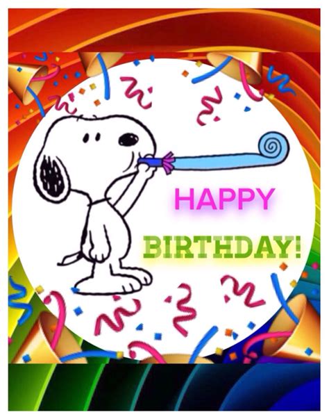 Snoopy Says Happy Birthday Happy Birthday Snoopy Images Happy