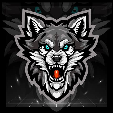 Premium Vector Wolf Head Mascot Esport Logo Design