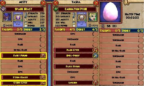 pet hatching pixie wizard101 pets storm elf carnation dominate wintry others very