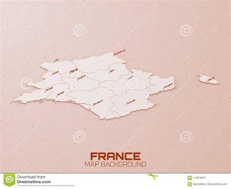 France 3d Map Visualization Futuristic Hud Map Geographical