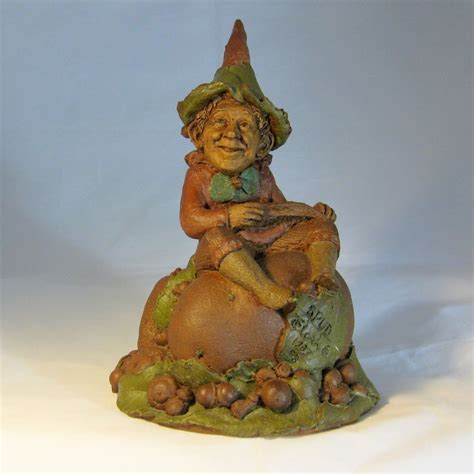 Tom Clark Gnome Spud Cairn Studio Retired Signed Figurine Fairy W Coin