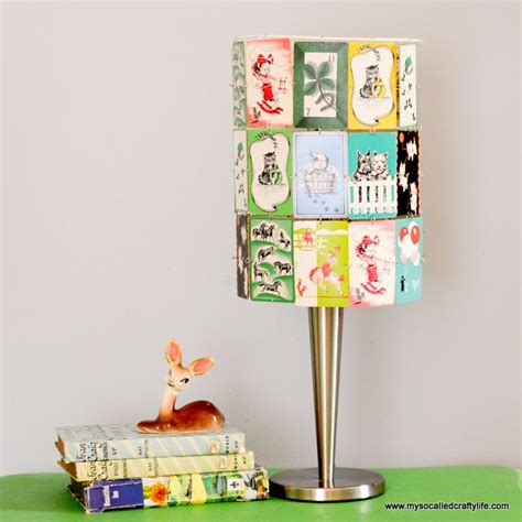 Diy Upcycled Vintage Playing Card Lampshade My So Called Crafty Life
