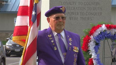 Bowling Green Honors Sacrifices Made By Veterans With Ceremony As Newly Recognized Purple Heart