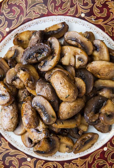 Sautéed Button Or Cremini Mushrooms First Without Fat Then With A
