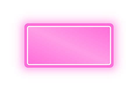 Banner Retângulo Rosa Neon Retângulo Neon 10975489 Png