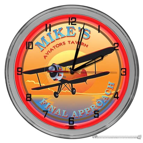 Aviation Themed Clock Etsy