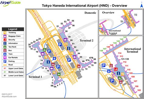Tokyo Tokyo International HND Airport Terminal Map Overview