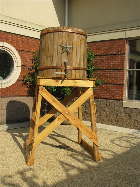This Is A Water Tower Rain Barrel It Was Created By Kyle Brooks For