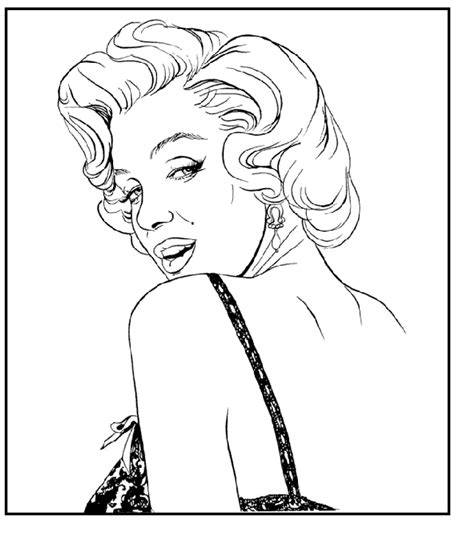 Marilyn Monroe Coloring Pages