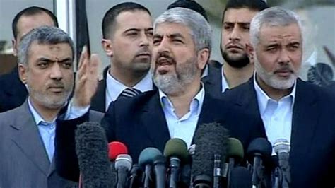 Palestinian Hamas Leader Khaled Meshaal Visits Gaza Bbc News