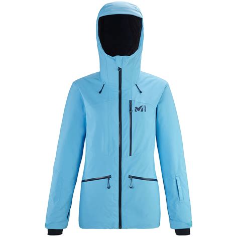 Millet Alagna Stretch Light Blue Womens Skisnow Jacket Free Delivery