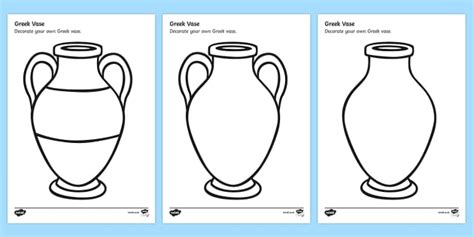 Greek Vase Design Sheet Pottery Designs Ks2