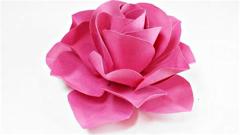 Rose Aus Papier Falten Einfach Basteln Machen Selber Basteln Anleitung D Paper Roses Paper